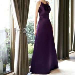 Belsoie Size 14 Purple Formal Party Long Dress